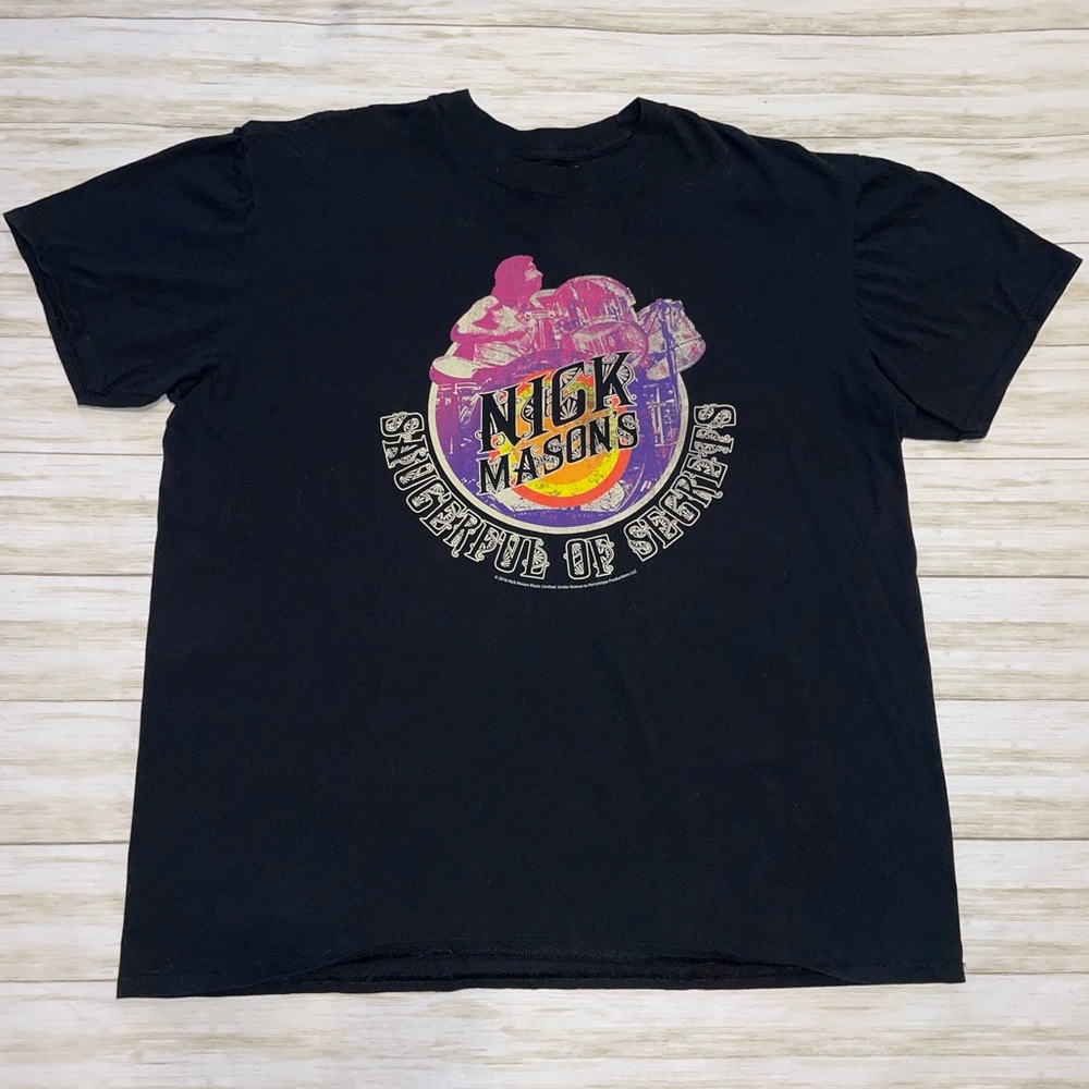 Nick Mason’s Saucerful Of Secrets Band Black Tshirt Sz 2XL XXL 🎸🔥